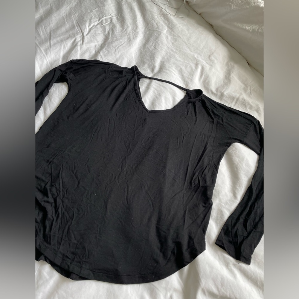 EUC Long Sleeved Tee Shirt with back detail.